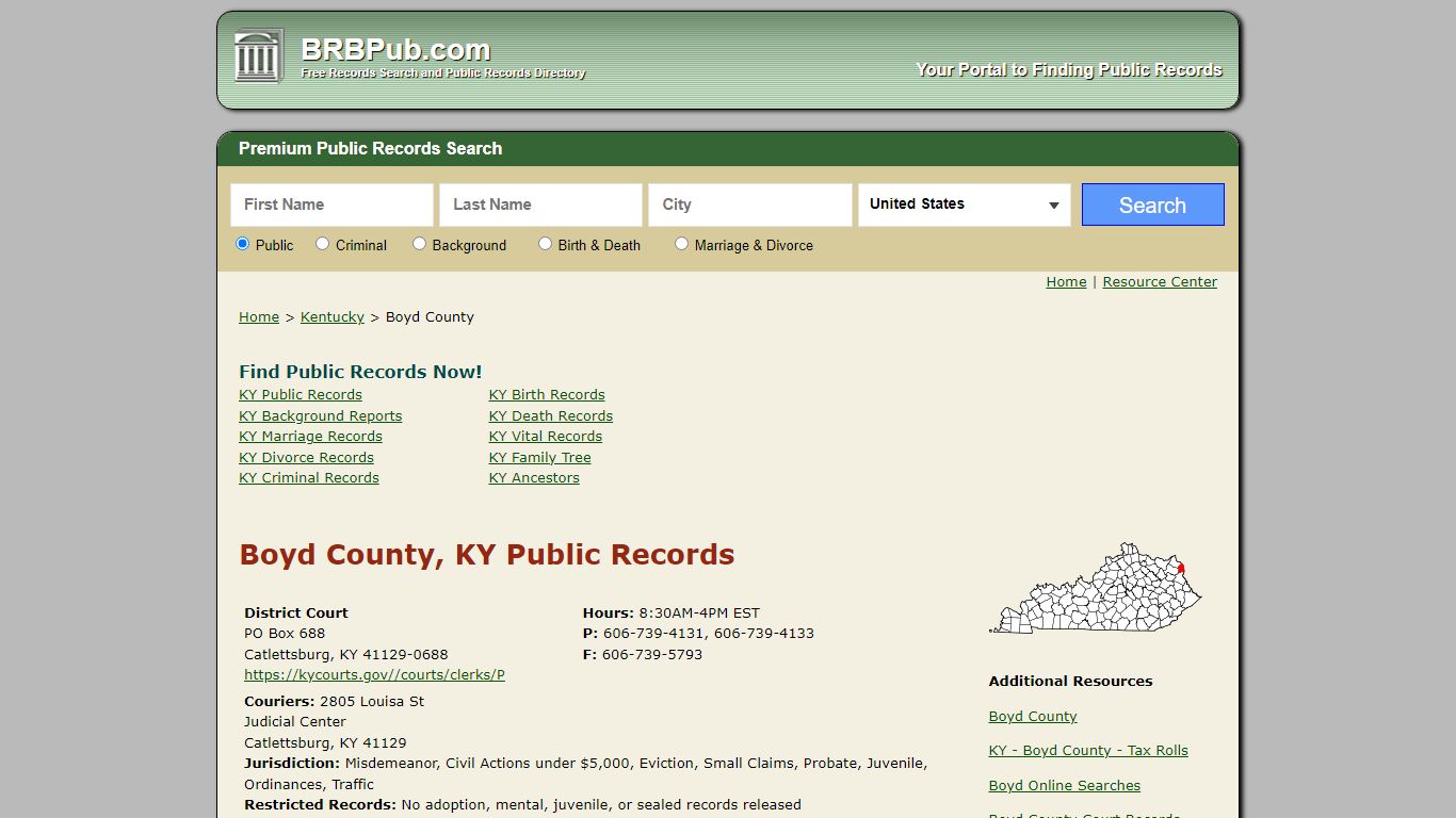 Boyd County Public Records | Search Kentucky Government Databases